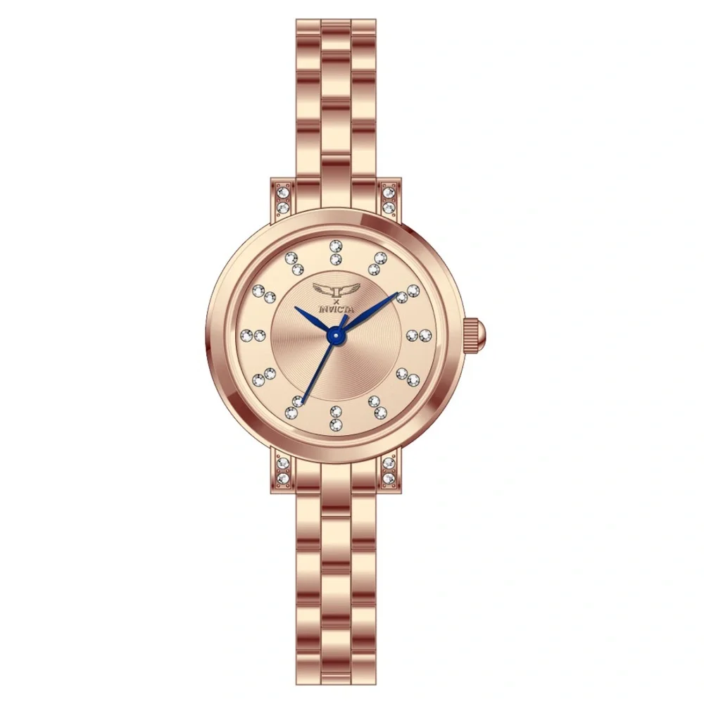 Invicta Angel 69070 Women’s 25mm Rose Gold Quartz Bracelet Watch NIB